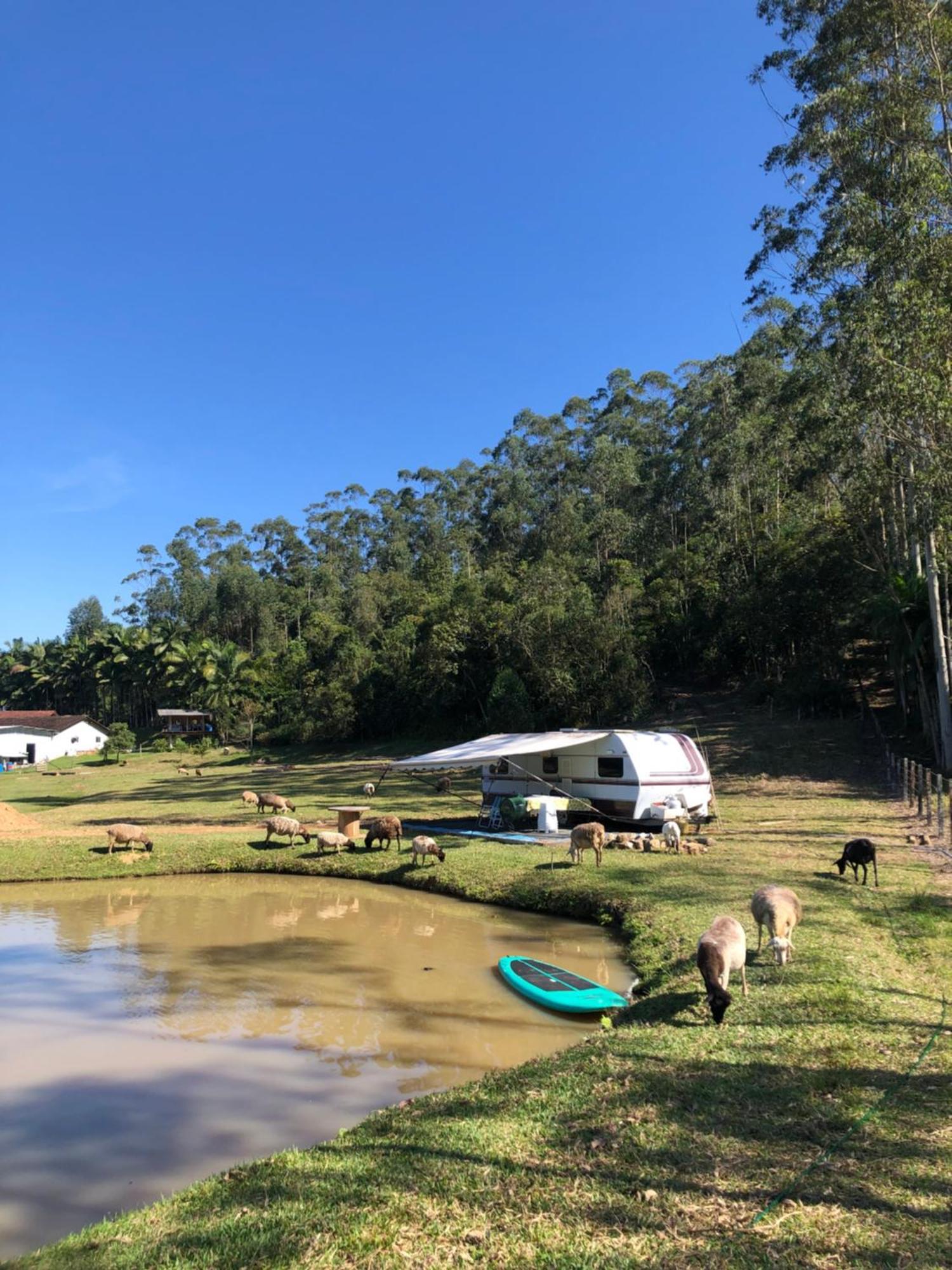Campsite Trailer Em Sitio